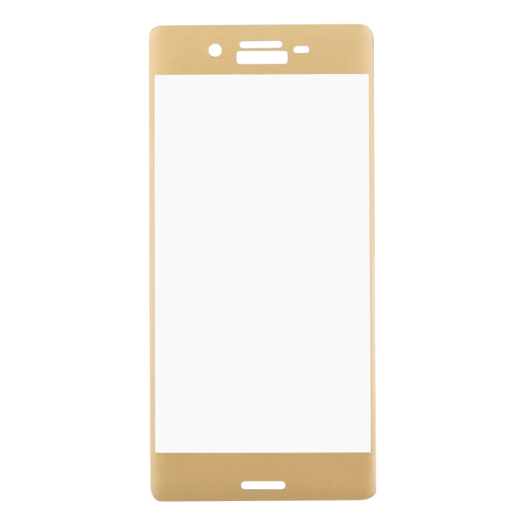 For Sony Xperia X 0.26mm 9H Surface Hardness 3D Explosion-proof Colorized Silk-screen Tempered Glass Full Screen Film