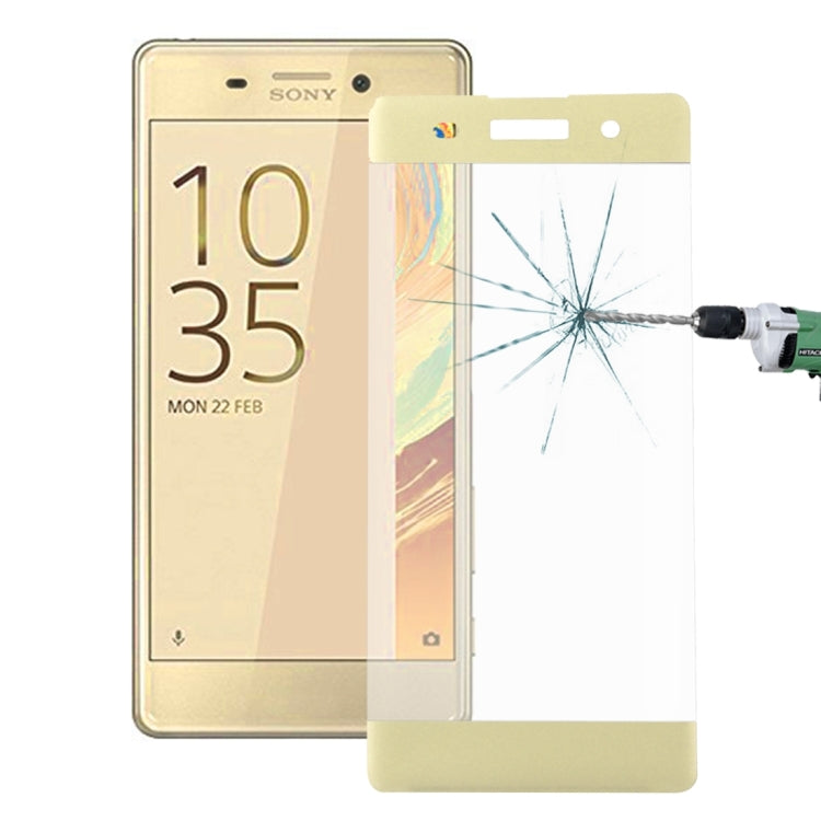 For Sony Xperia XA 0.26mm 9H Surface Hardness 3D Explosion-proof Colorized Silk-screen Tempered Glass Full Screen Film