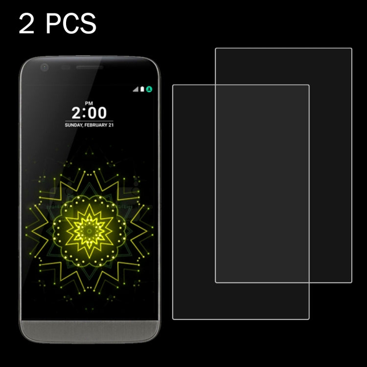2 PCS for LG G5 0.26mm 9H Surface Hardness 2.5D Explosion-proof Tempered Glass Screen Film