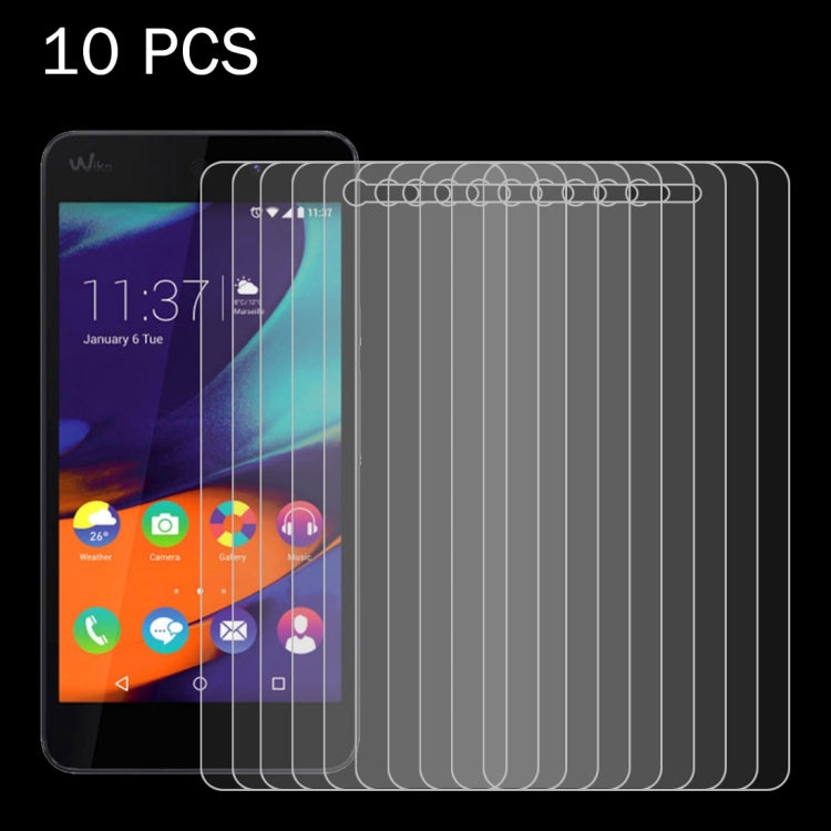10 PCS for Wiko Rainbow UP 0.26mm 9H Surface Hardness 2.5D Explosion-proof Tempered Glass Screen Film