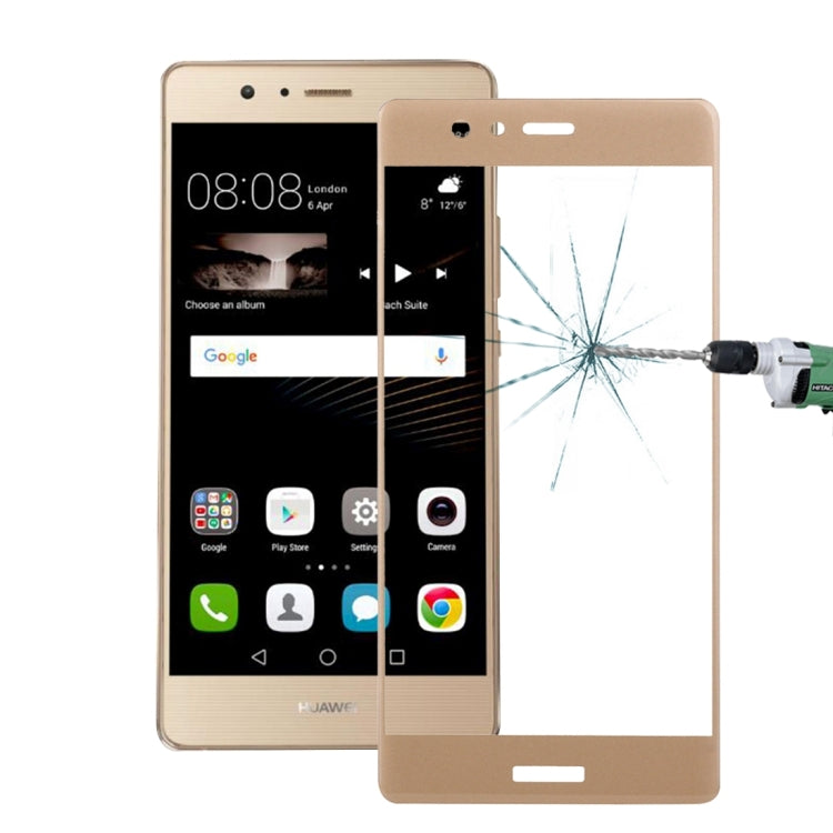 For Huawei  P9 0.26mm 9H Surface Hardness 3D Curved Explosion-proof Colorized Silk-screen Tempered Glass Full Screen Film