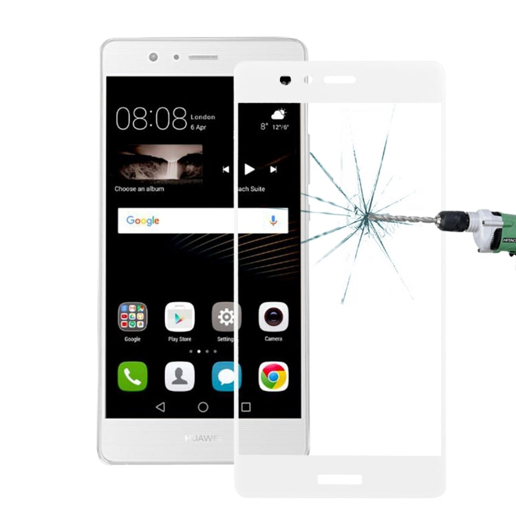 For Huawei  P9 0.26mm 9H Surface Hardness 3D Curved Explosion-proof Colorized Silk-screen Tempered Glass Full Screen Film