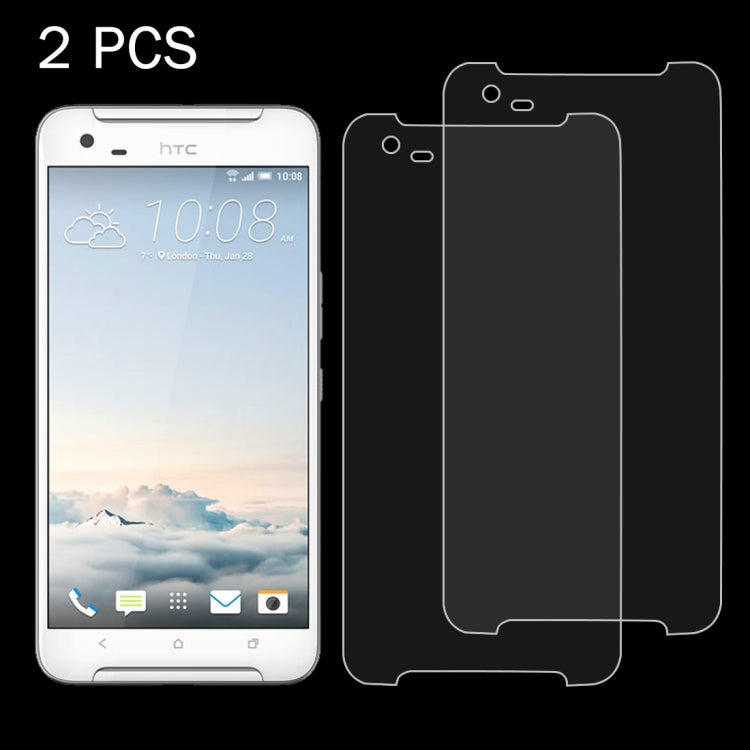 2 PCS For HTC One X9 0.26mm 9H Surface Hardness 2.5D Explosion-proof Tempered Glass Screen Film