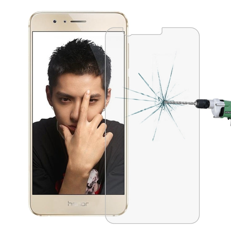 100 PCS for Huawei Honor 8 0.26mm 9H Surface Hardness 2.5D Explosion-proof Tempered Glass Screen Film
