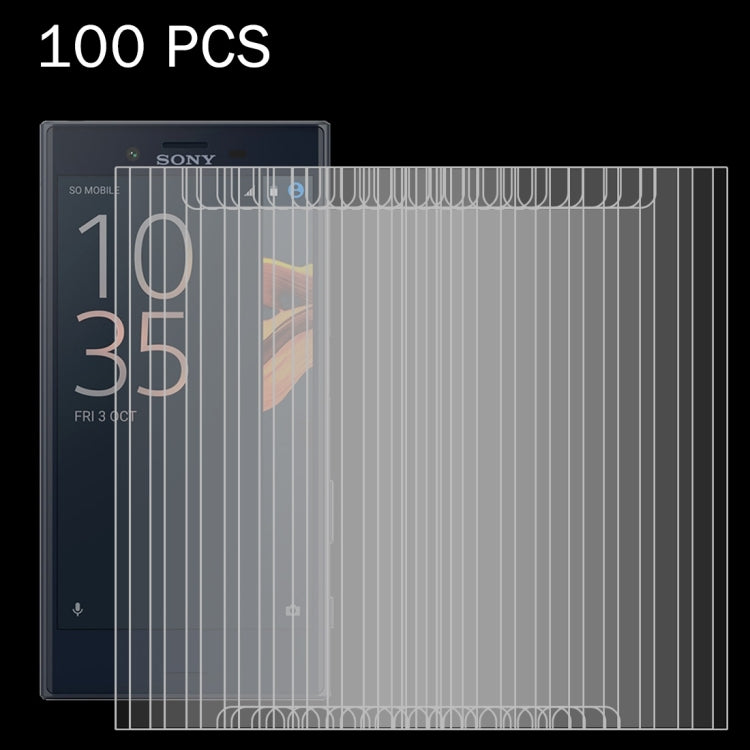 100 PCS For Sony Xperia X Compact 0.26mm 9H Surface Hardness 2.5D Explosion-proof Tempered Glass Screen Film