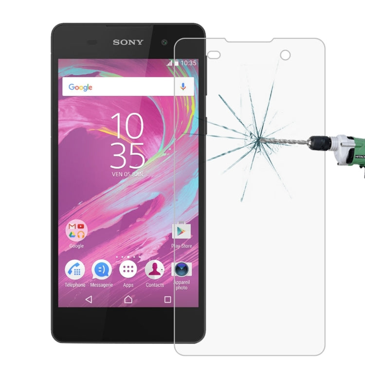 100 PCS For Sony Xperia E5 0.26mm 9H Surface Hardness 2.5D Explosion-proof Tempered Glass Screen Film