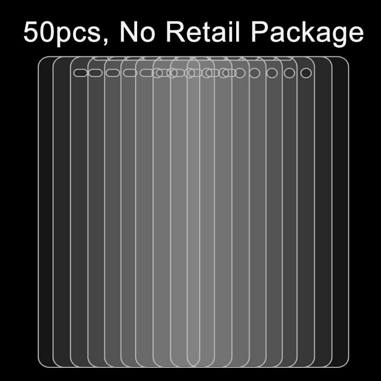 50 PCS For Sony Xperia E5 0.26mm 9H Surface Hardness 2.5D Explosion-proof Tempered Glass Screen Film, No Retail Package