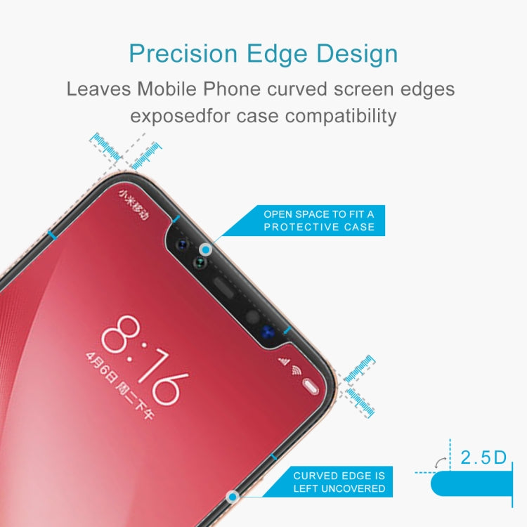 0.26mm 9H 2.5D Explosion-proof Tempered Glass Film for Xiaomi Mi 8 Pro