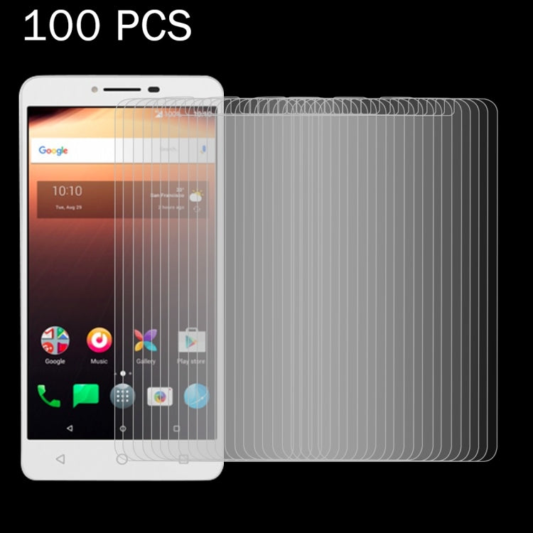 100 PCS for Alcatel A3 XL 0.26mm 9H Surface Hardness Explosion-proof Tempered Glass Screen Film