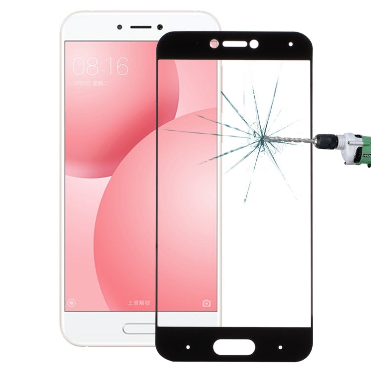 For Xiaomi Mi 5c 0.26mm 9H Surface Hardness Explosion-proof Full Screen Tempered Glass Screen Film(Black)