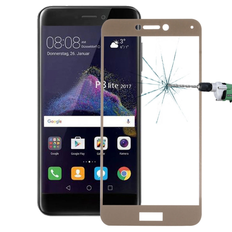 For Huawei P8 Lite (2017) 0.26mm 9H Surface Hardness Explosion-proof Full Screen Tempered Glass Screen Film