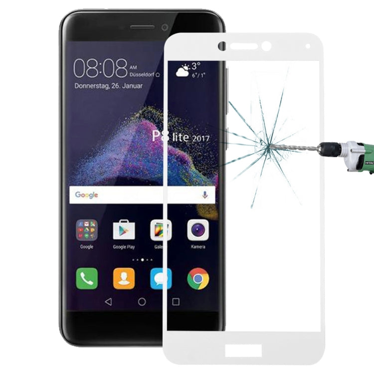 For Huawei P8 Lite (2017) 0.26mm 9H Surface Hardness Explosion-proof Full Screen Tempered Glass Screen Film