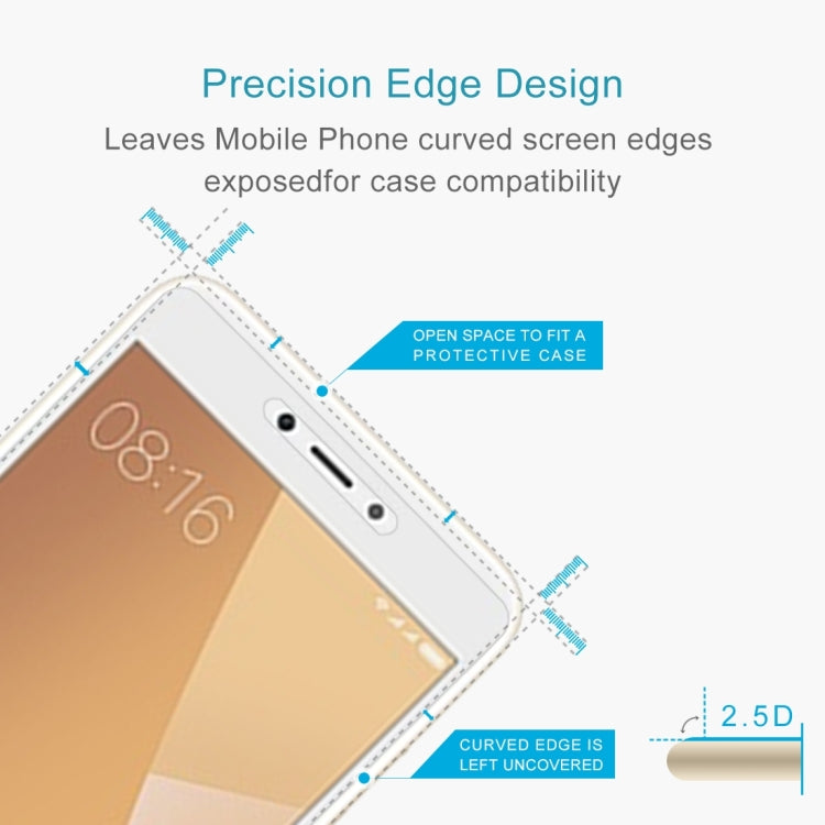 2 PCS for Xiaomi Redmi Note 5A 0.26mm 9H Surface Hardness 2.5D Explosion-proof Non-full Screen Tempered Glass Screen Film