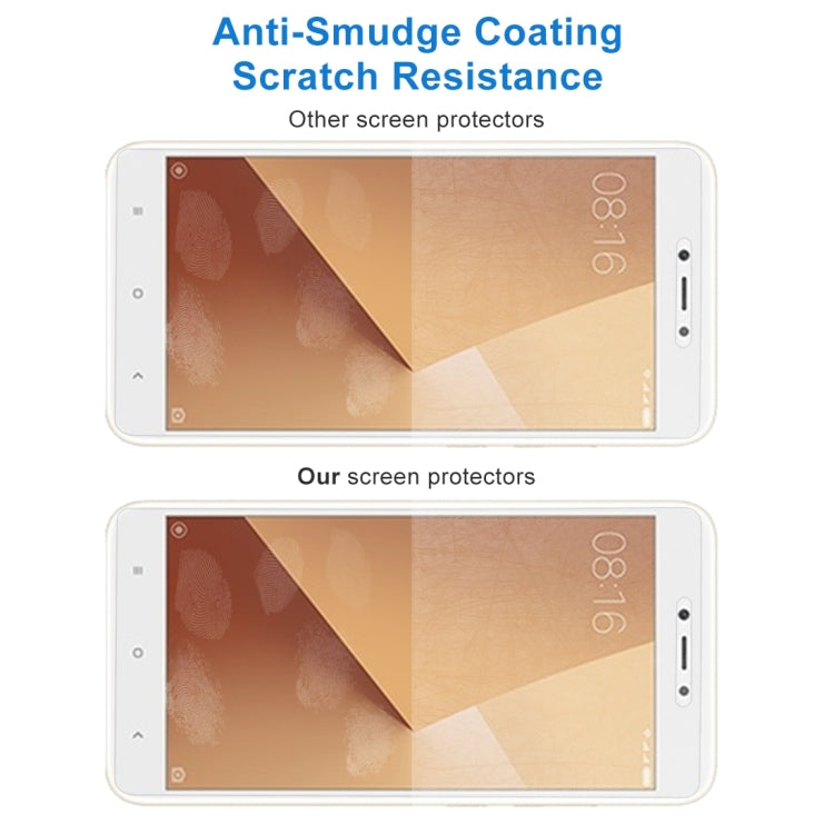 2 PCS for Xiaomi Redmi Note 5A 0.26mm 9H Surface Hardness 2.5D Explosion-proof Non-full Screen Tempered Glass Screen Film