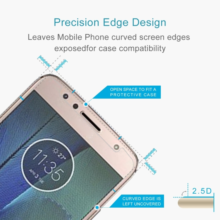 100 PCS for Motorola Moto G5S Plus 0.3mm 9H Surface Hardness 2.5D Explosion-proof Tempered Glass Non-full Screen Film