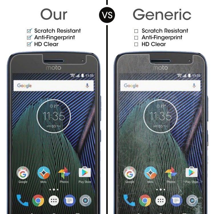 50 PCS for Motorola Moto G5S 0.3mm 9H Surface Hardness 2.5D Explosion-proof Tempered Glass Non-full Screen Film, No Retail Package