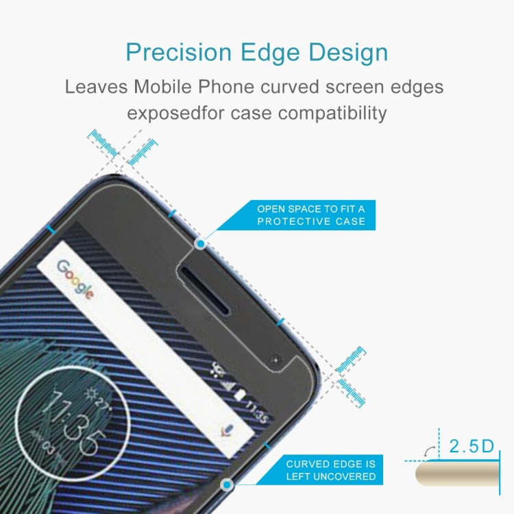 100 PCS for Motorola Moto G5S 0.3mm 9H Surface Hardness 2.5D Explosion-proof Tempered Glass Non-full Screen Film