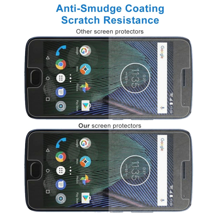 100 PCS for Motorola Moto G5S 0.3mm 9H Surface Hardness 2.5D Explosion-proof Tempered Glass Non-full Screen Film