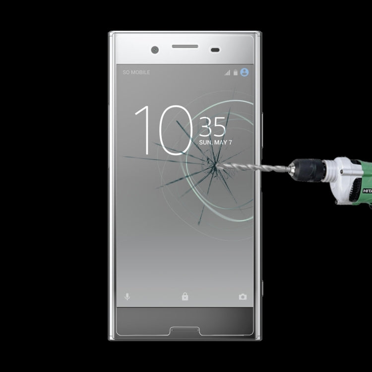 For Sony Xperia XZ Premium 0.26mm 9H Surface Hardness Explosion-proof Non-full Screen Tempered Glass Screen Film