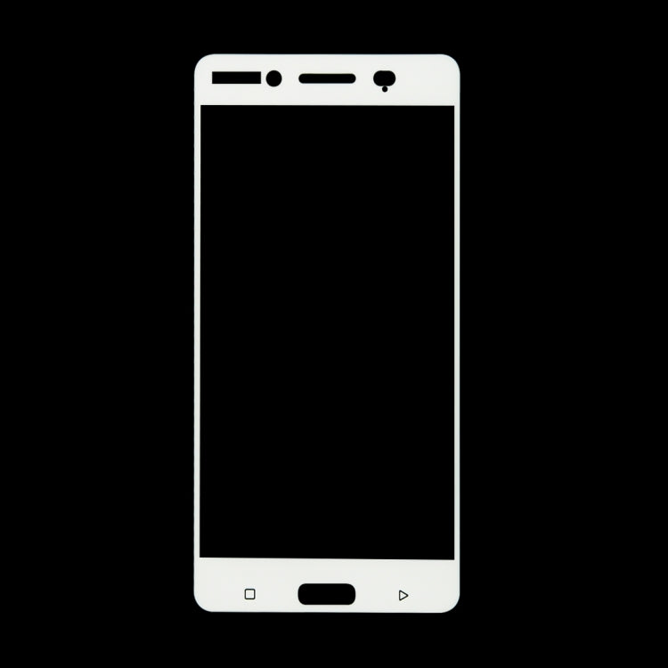 For Nokia 6 0.26mm 9H Surface Hardness Colorized Silk-screen Tempered Glass Full Screen Film