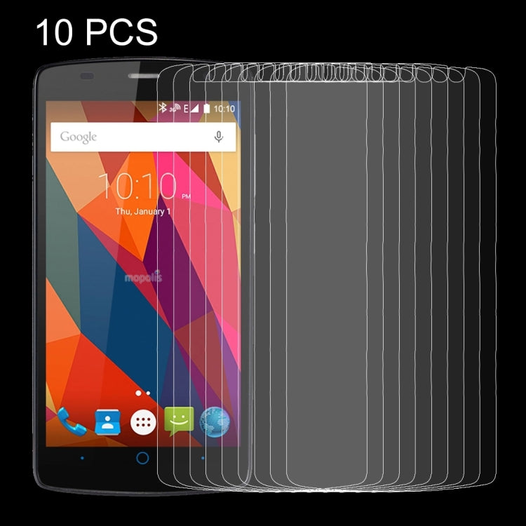 10 PCS for  ZTE Blade L5 Plus 0.26mm 9H Surface Hardness Explosion-proof Non-full Screen Tempered Glass Screen Film