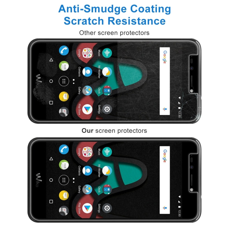 2 PCS for Wiko Upluse 0.26mm 9H Surface Hardness Explosion-proof Non-full Screen Tempered Glass Screen Film