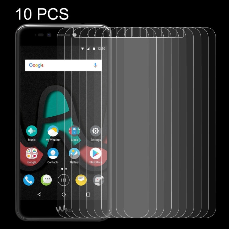 10 PCS for Wiko Upluse 0.26mm 9H Surface Hardness Explosion-proof Non-full Screen Tempered Glass Screen Film