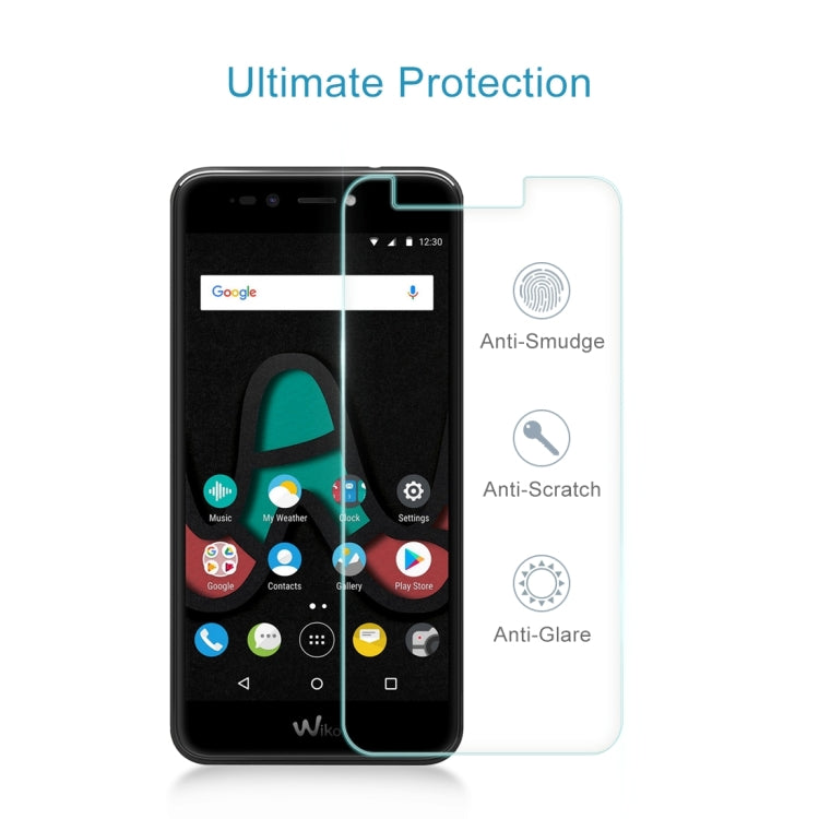 100 PCS for Wiko Upluse 0.26mm 9H Surface Hardness Explosion-proof Non-full Screen Tempered Glass Screen Film