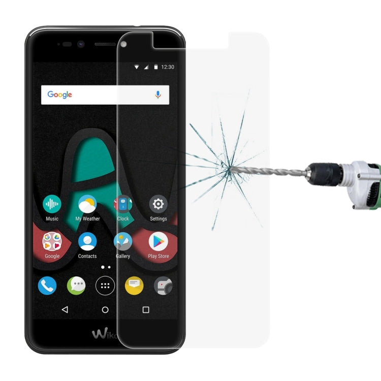 For Wiko Upluse Lite 0.26mm 9H Surface Hardness Explosion-proof Non-full Screen Tempered Glass Screen Film