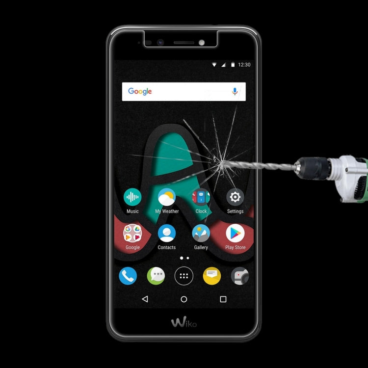 For Wiko Upluse Lite 0.26mm 9H Surface Hardness Explosion-proof Non-full Screen Tempered Glass Screen Film
