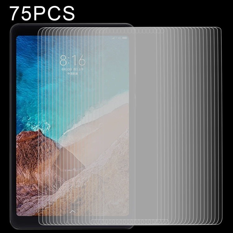 75 PCS 0.3mm 9H Surface Hardness Explosion-proof Tempered Glass Film for Xiaomi Mi Pad 4 Plus