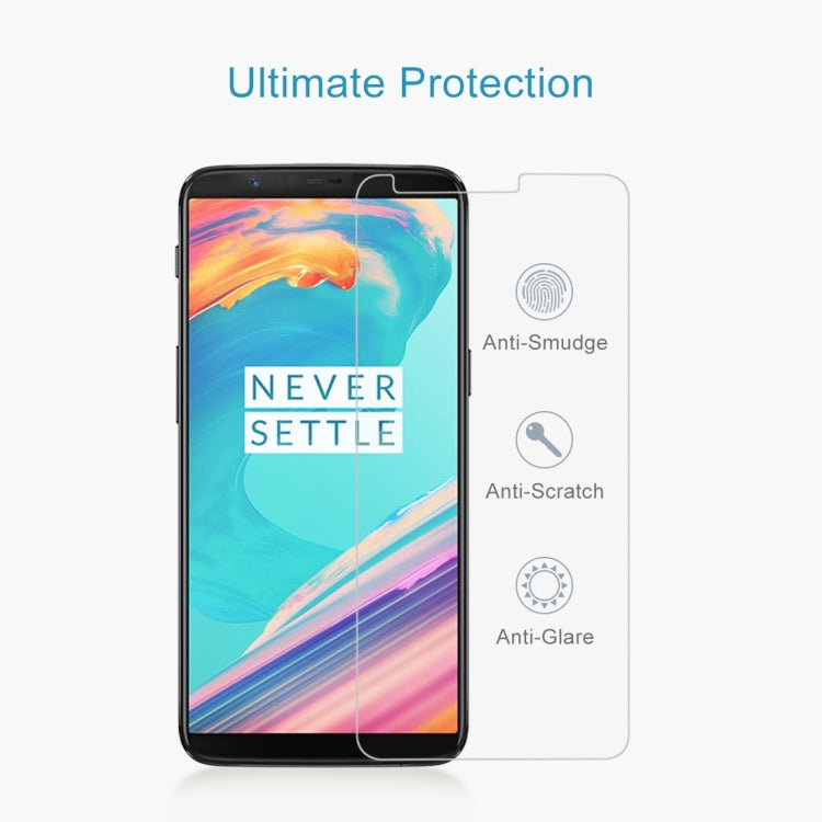 2 PCS for Oneplus 5T 0.26mm 9H Surface Hardness 2.5D Explosion-proof Tempered Glass Non-full Screen Film