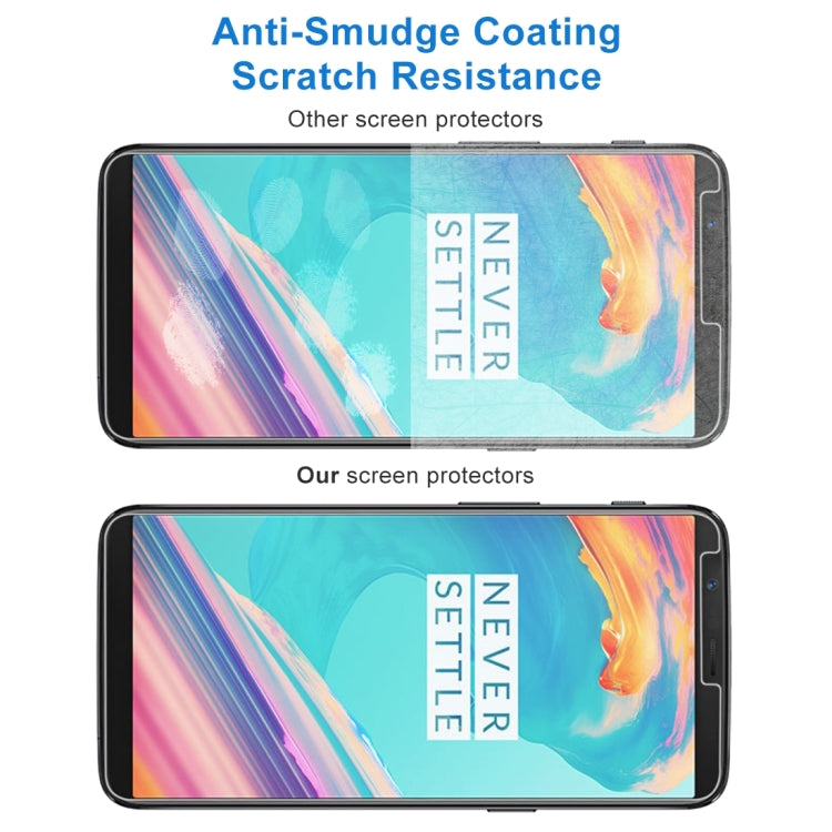 2 PCS for Oneplus 5T 0.26mm 9H Surface Hardness 2.5D Explosion-proof Tempered Glass Non-full Screen Film