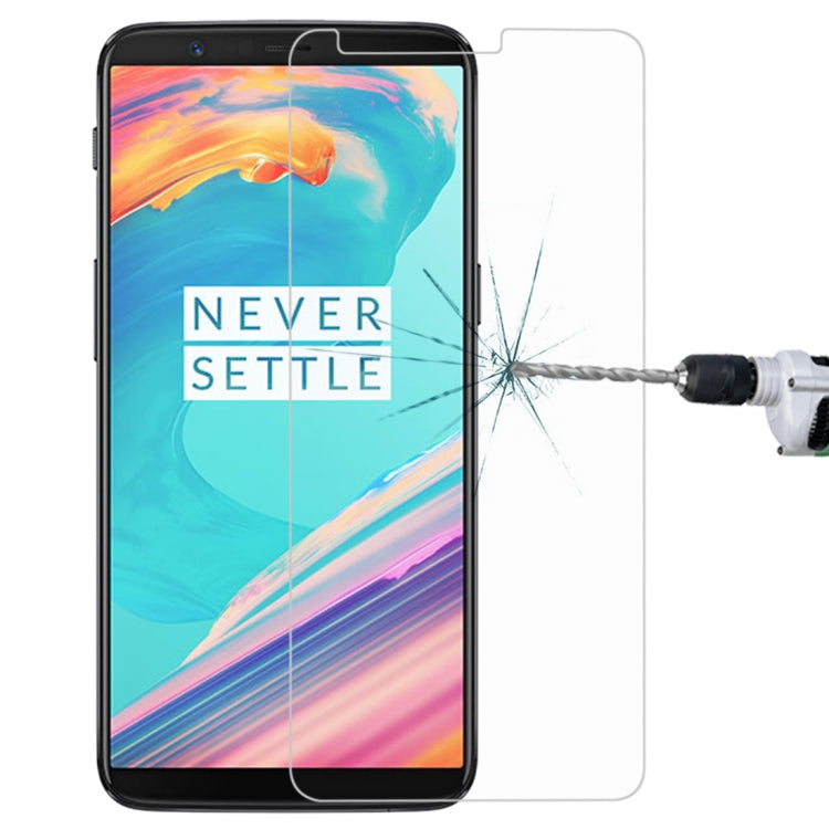 For OnePlus 5T 0.26mm 9H Surface Hardness 2.5D Explosion-proof Tempered Glass Non-full Screen Film