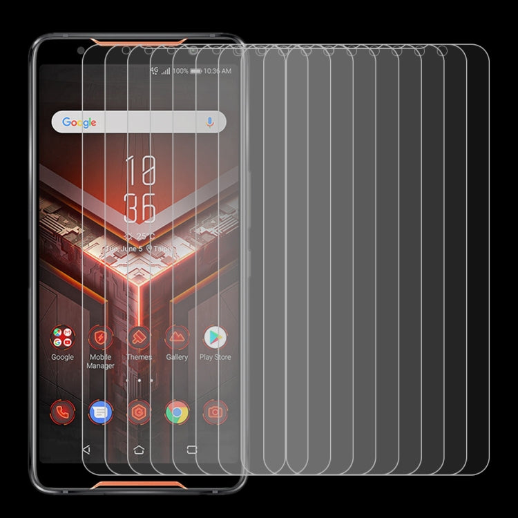 10 PCS 0.26mm 9H 2.5D Explosion-proof Tempered Glass Film for Asus ROG Phone