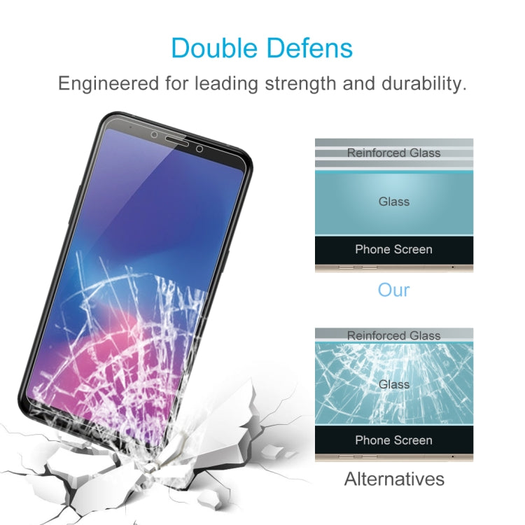 100 PCS 0.26mm 9H 2.5D Explosion-proof Tempered Glass Film for Galaxy A6s