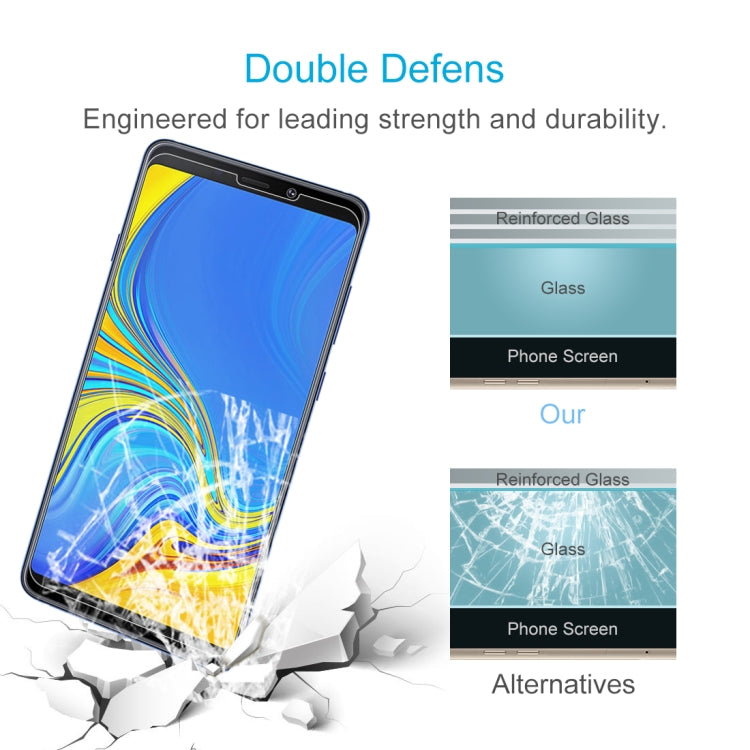 100 PCS 0.26mm 9H 2.5D Explosion-proof Tempered Glass Film for Galaxy A9 (2018) / A9s
