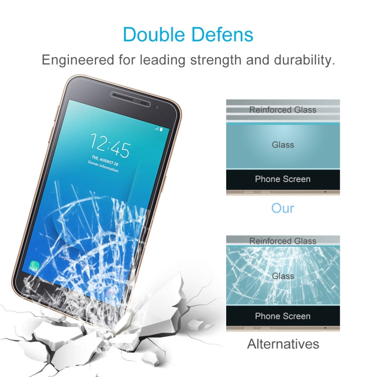 100 PCS 0.26mm 9H 2.5D Explosion-proof Tempered Glass Film for Galaxy J2 Core