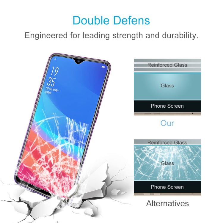 100 PCS 9H 2.5D Tempered Glass Film for OPPO A7x / F9 (F9 Pro)