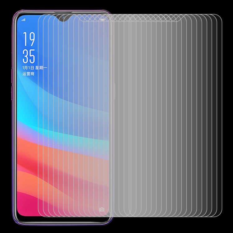 100 PCS 9H 2.5D Tempered Glass Film for OPPO A7x / F9 (F9 Pro)
