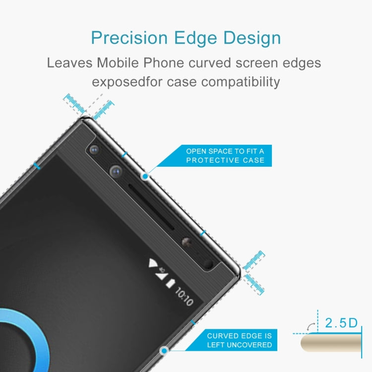 50 PCS 0.26mm 9H 2.5D Tempered Glass Film For Alcatel 5