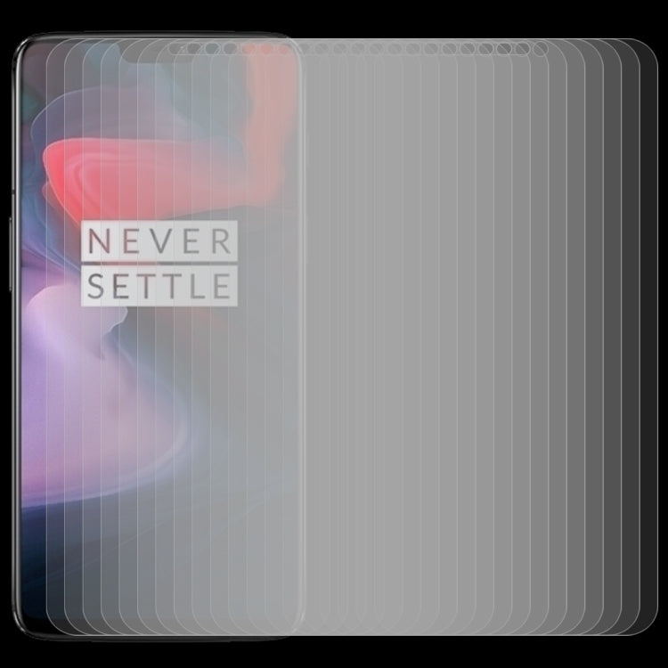 50 PCS 0.26mm 9H 2.5D Tempered Glass Film for OnePlus 6, No Retail Package