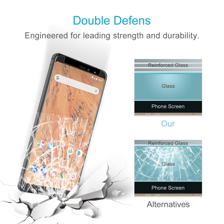 10 PCS 0.26mm 9H 2.5D Tempered Glass Film for BQ Aquaris X2 / Aquaris X2 Pro