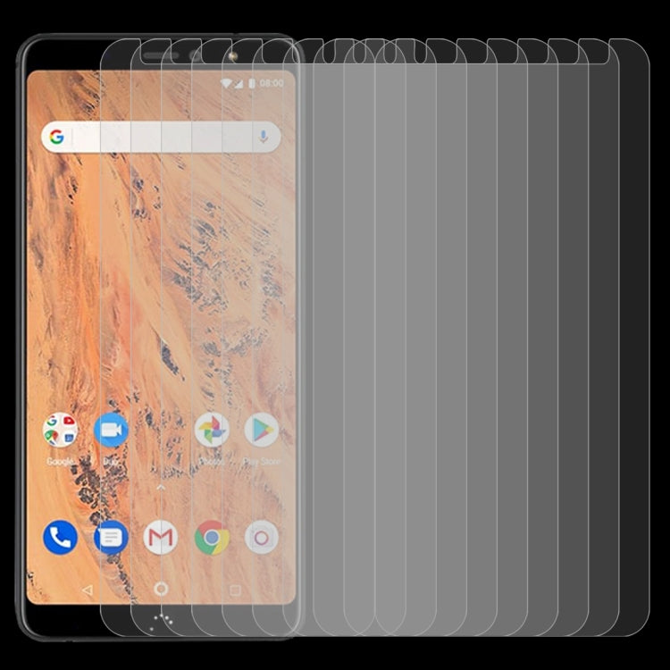 10 PCS 0.26mm 9H 2.5D Tempered Glass Film for BQ Aquaris X2 / Aquaris X2 Pro