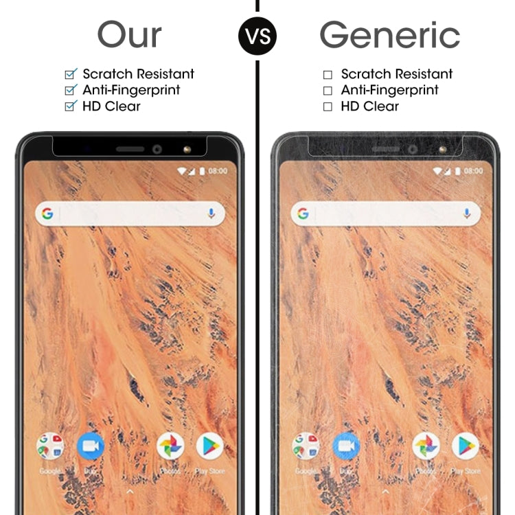 100 PCS 0.26mm 9H 2.5D Tempered Glass Film for BQ Aquaris X2 / Aquaris X2 Pro