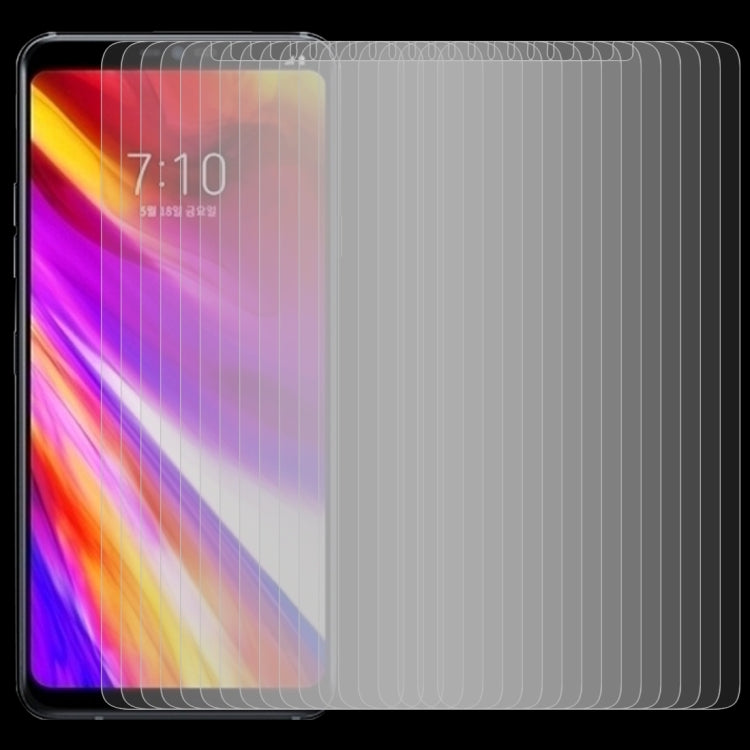50 PCS 0.26mm 9H 2.5D Tempered Glass Film for LG G7 ThinQ