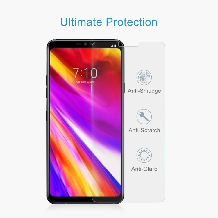 100 PCS 0.26mm 9H 2.5D Tempered Glass Film for LG G7 ThinQ
