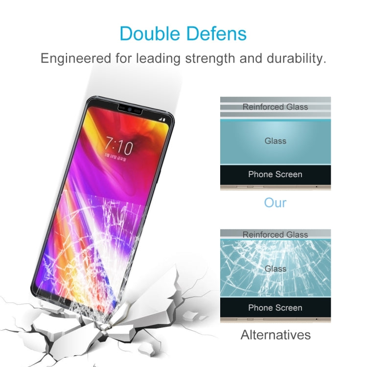100 PCS 0.26mm 9H 2.5D Tempered Glass Film for LG G7 ThinQ