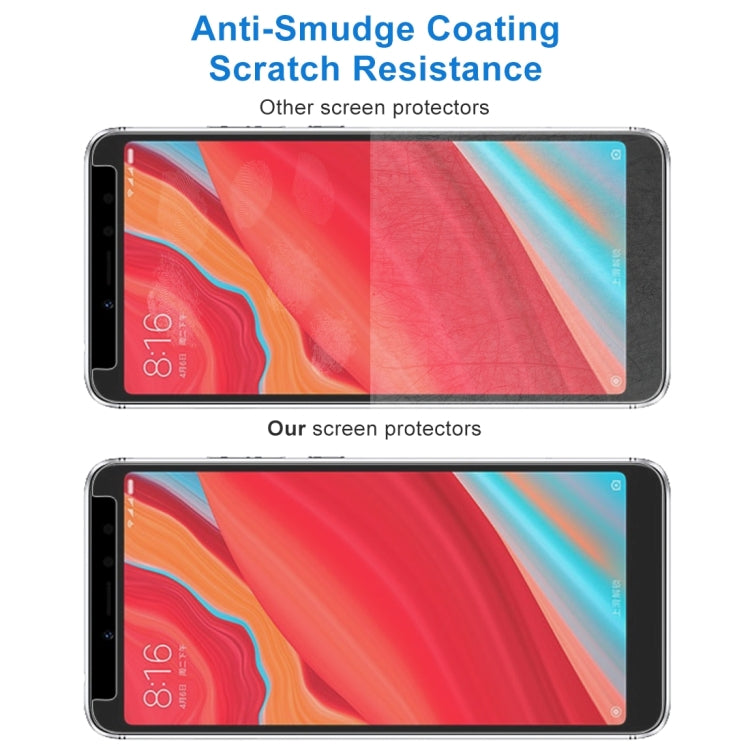 2 PCS 0.26mm 9H 2.5D Tempered Glass Film for Xiaomi Redmi S2