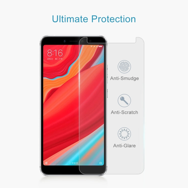 50 PCS 0.26mm 9H 2.5D Tempered Glass Film for Xiaomi Redmi S2